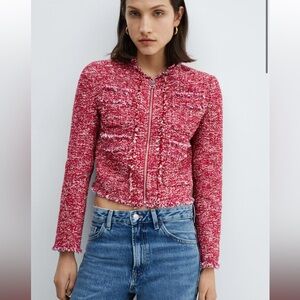 Pocket tweed jacket
